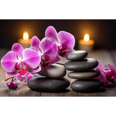 Purple Orchids Canvas